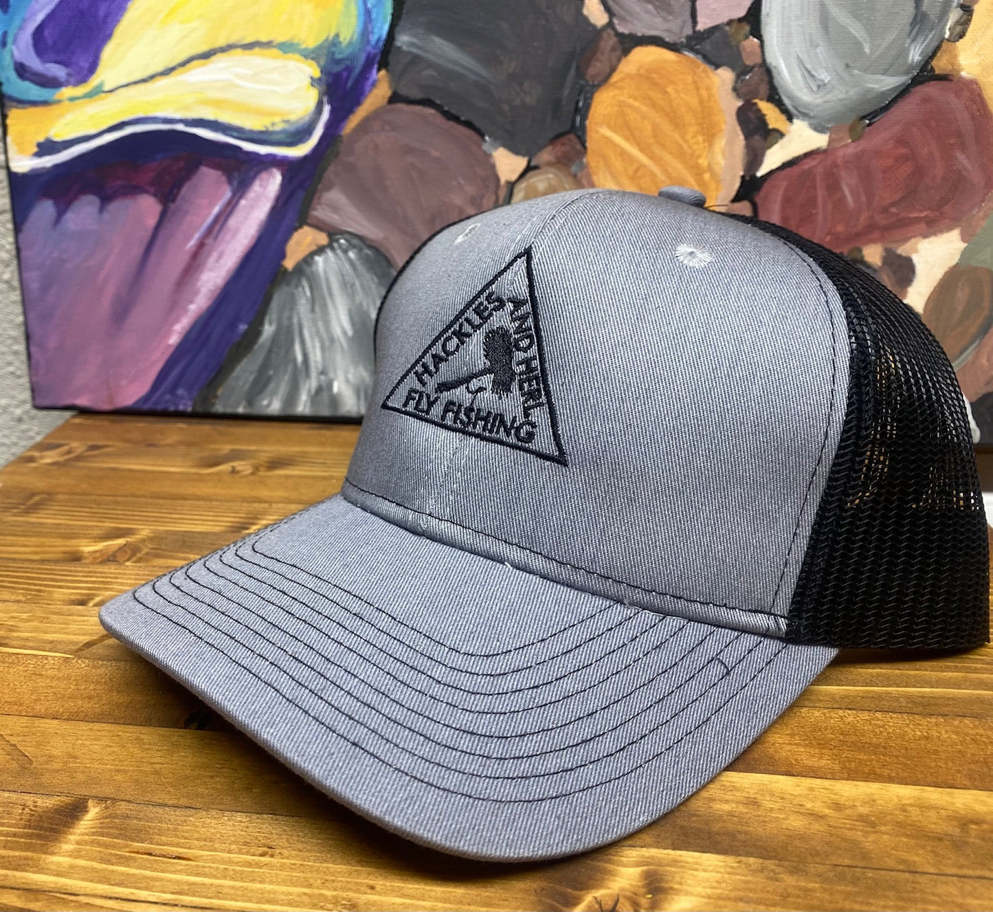 Mesh Back Hat-Gray & Black